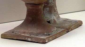 Terracotta Figurine of a Baking Woman