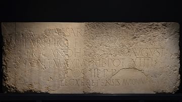 Dedication to Hadrian by Legio X Fretensis