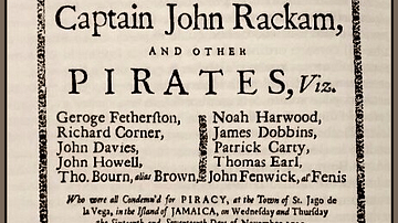 Trial Notice of John Rackham, Anne Bonny and Mary Read