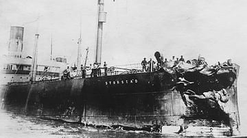 SS Storstad Damaged from Collision with Empress of Ireland