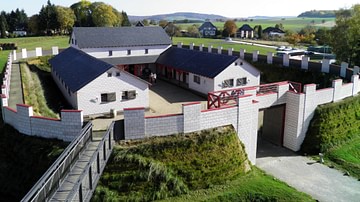 Reconstructed Roman Fortlet in Pohl, Germany