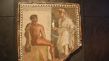 Mosaic with Orestes & Iphigenia