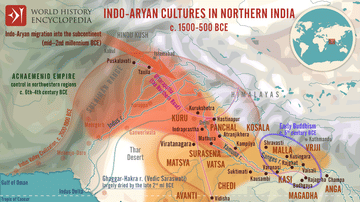Map of India, 600 BCE (Illustration) - World History Encyclopedia