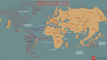 Amerigo Vespucci's Voyages between 1499-1502
