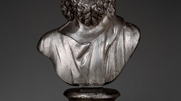 Silver Bust of Serapis