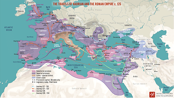 The Travels of Hadrian across the Roman Empire c. 125 CE