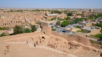 View of Meybod from Narin Castle, Iran