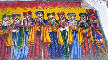 Ethiopian Icon of the Nine Saints