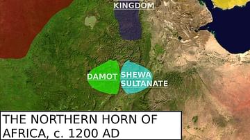 Map of the Zagwe Dynasty