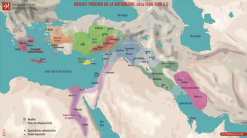 Oriente Próximo en la Antigüedad, en torno a 1500-1300 a.C.