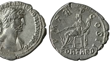 Denarius Commemorating Hadrian's Return to Rome in 118 CE