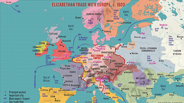Elizabethan Trade with Europe, c. 1600