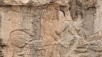 Sassanian and Parthian Riders on the Firuzabad Relief
