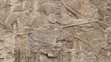 Ardashir I Unseats Artabanus, Firuzabad Relief