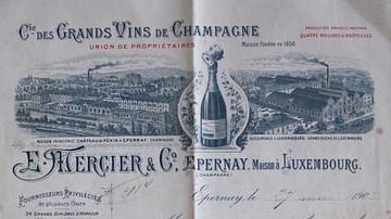 Champagne Mercier Invoice