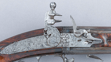 17th-Century Flintlock Mechanism