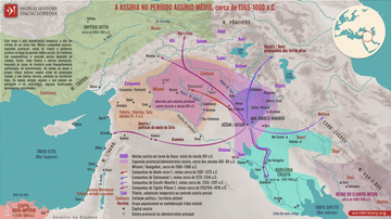 Mapa da Assíria no Período Mesoassírio