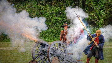 Civil War Cannon Fire