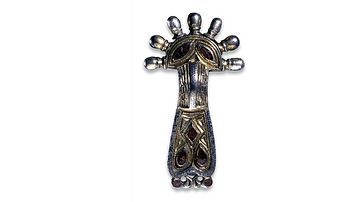 Merovingian Radiate-Headed Brooch