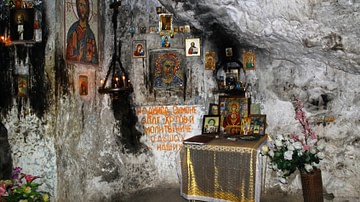 St. Simon the Zealot's cave in Abkhazia, Georgia