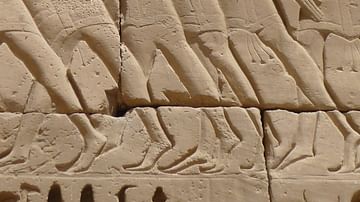 Relief from Medinet Habu Depicting Philistine Captives