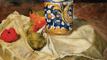 Still Life with Italian Earthenware Jar by Cézanne