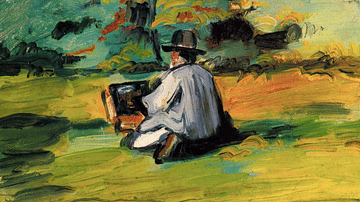 A Painter at Work by Cézanne
