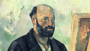 Self-portrait with Palette by Cézanne