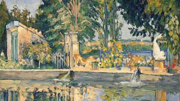 The Pool of Jas de Bouffan by Cézanne