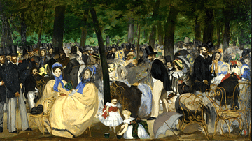 Music in the Tuileries Gardens by Manet