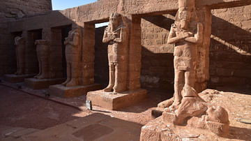 Forecourt of Wadi es-Sebua Temple, Egypt