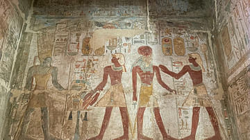 Amenhotep II & Thutmose III offering to Amun-Ra & Ra-Harachte