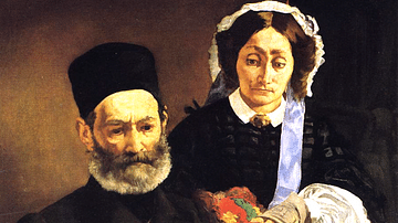 Portrait of Monsieur & Madame Auguste Manet by Manet