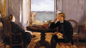 Interior at Arcachon by Manet