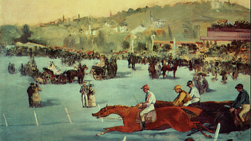 Horse Racing by Manet