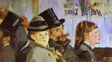 At the Café by Manet