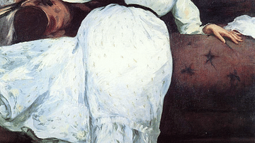 The Repose by Manet