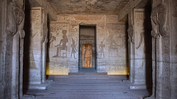 Abu Simbel, Interior of the Temple of Hathor
