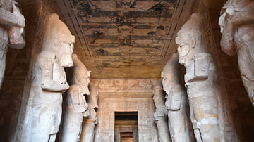 Abu Simbel, Interior of the Temple of Ramesses II