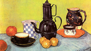 Still Life with Blue Enamel Coffeepot by van Gogh