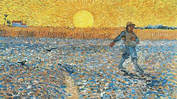 Sower with Setting Sun by van Gogh