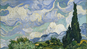 Wheatfield with Cypresses by van Gogh