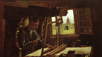 Weaver near an Open Window by van Gogh