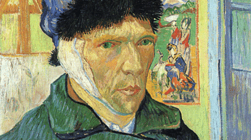 Self-portrait with Bandaged Ear by van Gogh