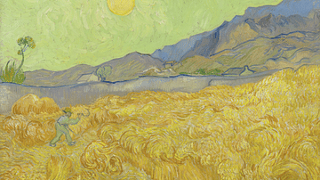 Wheatfield with a Reaper by van Gogh