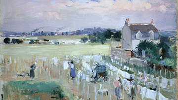 Hanging the Laundry out to Dry by Morisot