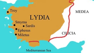 Map of Lydia