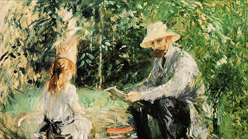 Julie & Eugène Manet in the Garden by Morisot