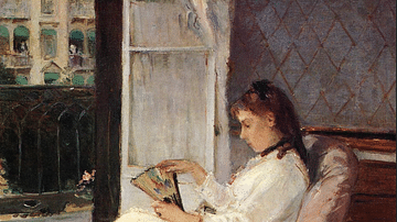 Edma Pontillon at a Window by Morisot