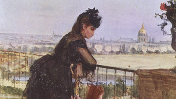 Lady & Child on the Terrace by Morisot